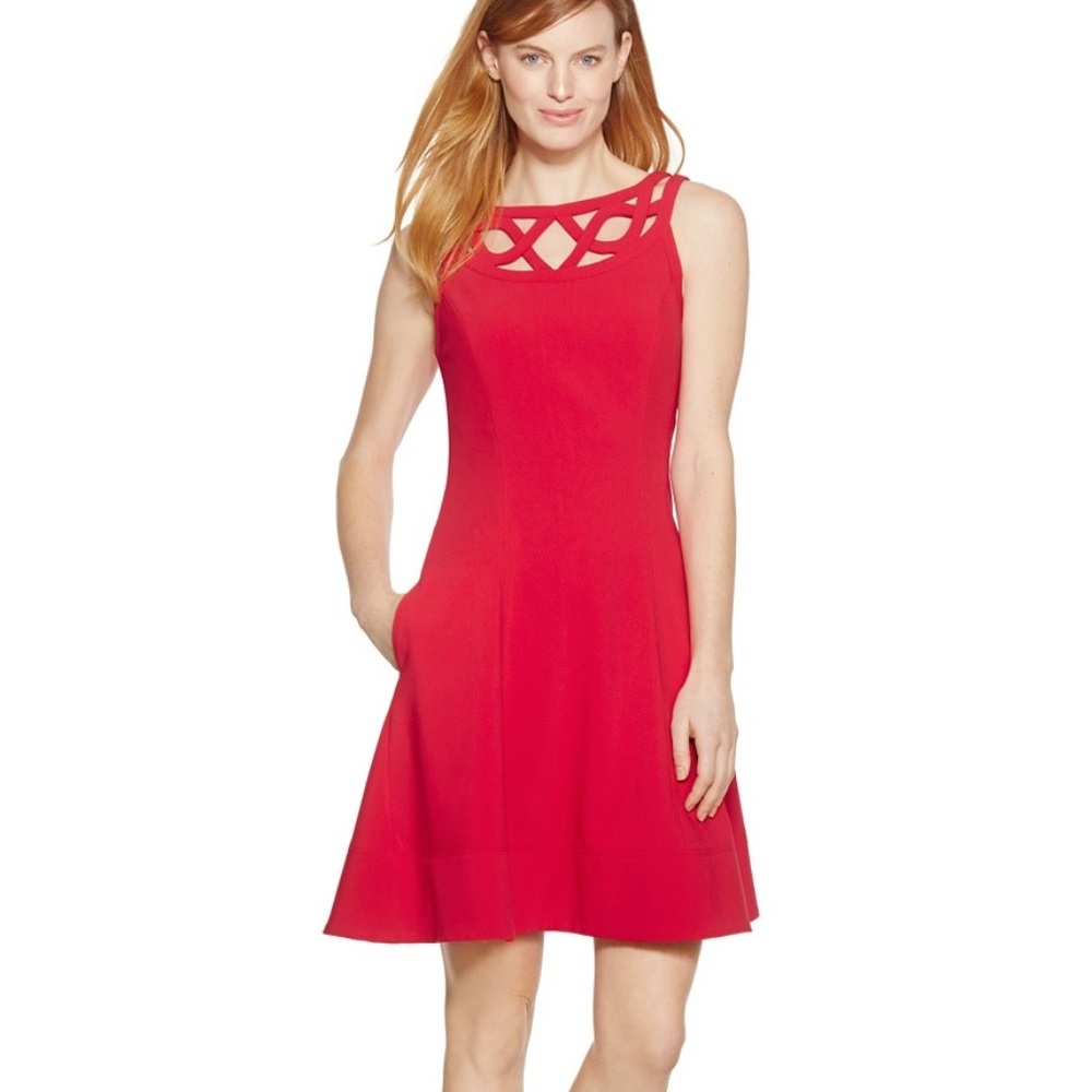 WHBM Red dress with cut out details 💃🏽